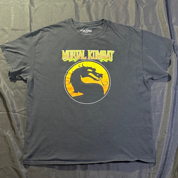 Mortal Kombat Dragon Logo Black T-Shirt - Picture 1 of 5